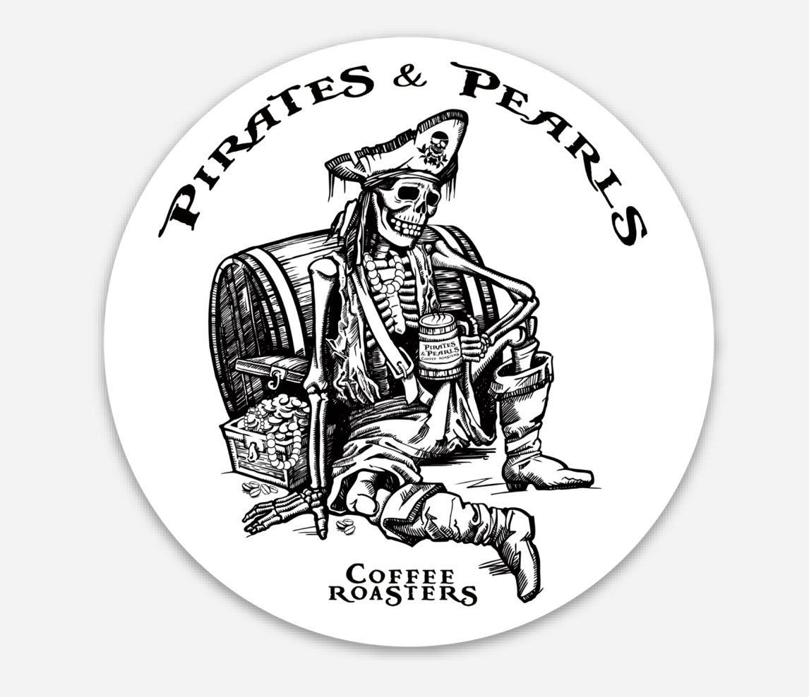 Pirates & Pearls Round Sticker