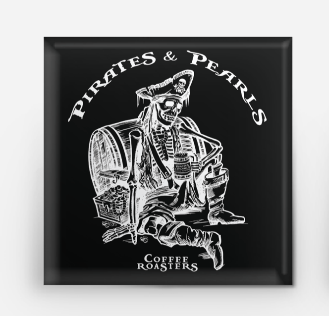Pirates & Pearls Square Button