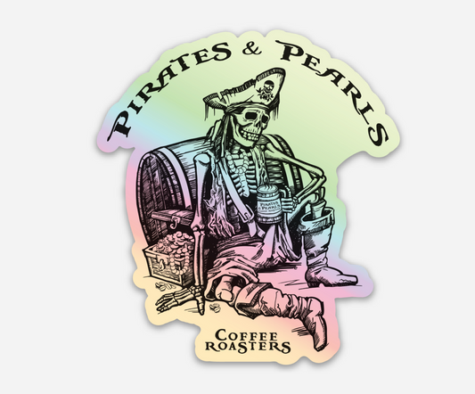 Pirates & Pearls Hologram Sticker
