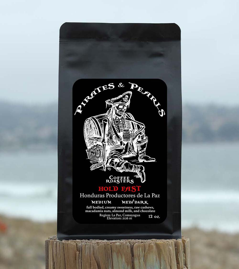 Pirates and Pearls Hold Fast Honduras Productores de La Paz Single-Origin Espresso Coffee