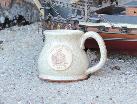 Pirates and Pearls Sands of Nassau Potbelly Stoneware Mug by Sunset Hill Stoneware Specialty Coffee Roasters